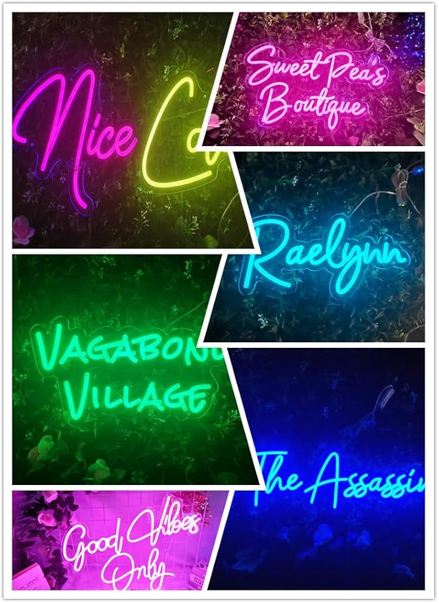 Custom Neon Sign,Neon Sign Customizable for Wall Decor,Birthday Gift, Gifts for girl,Girlfrend, christmas,Wedding,Party,Bar,Salon,Personalized Family Name ligh for Bedroom Decor-CubbioJoy
