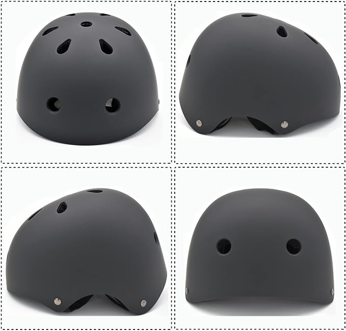 Kids Bike Helmet Set Adjustable for Children, Boys, Girls and Teenagers Aged 3-8 Years Includes Elbow, Knee, Wrist Guards Children's Helmet Protection Set for Bikes SkateboardsRollerskates-CubbioJoy
