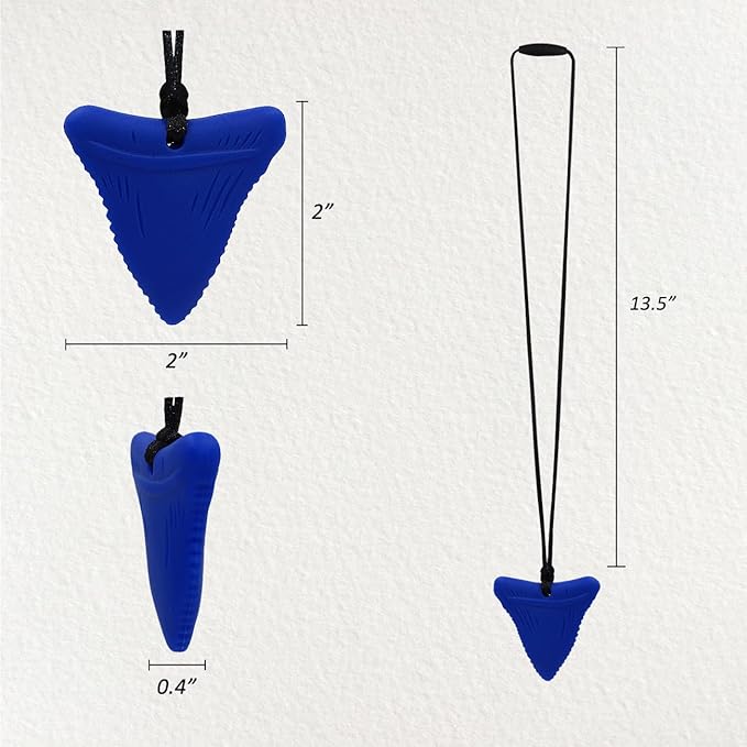 Chew Necklaces for Sensory Kids, 3 Pack Sensory Toys Silicone Chewy Necklace Sensory for Autism, ADHD, Anxiety or Other Special Needs- Reduces Chewing Fidgeting for Boys Girls Adults Chewer-CubbioJoy