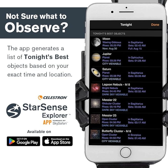 Celestron StarSense Explorer 150AZ App-Enabled Telescope – 150mm Tabletop Dobsonian with Smartphone Dock & StarSense App – iPhone & Android Compatible – Easy-to-Use for Beginners-CubbioJoy