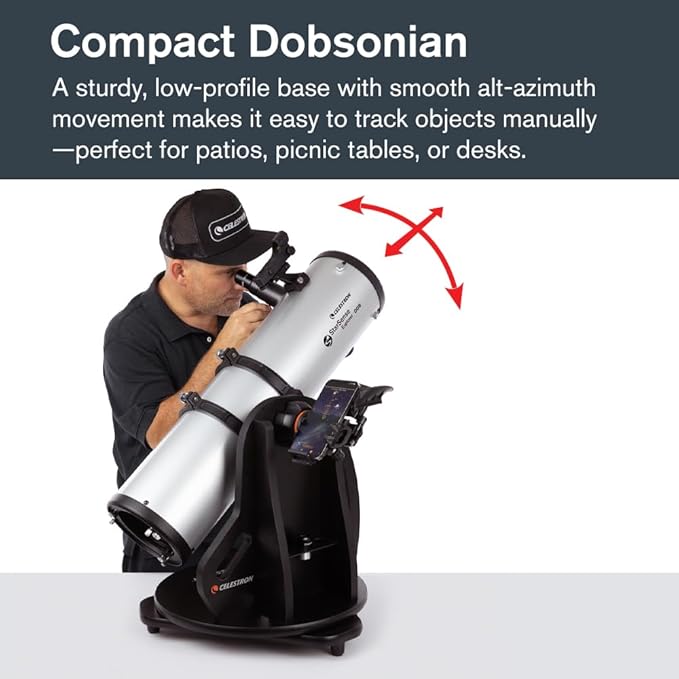 Celestron StarSense Explorer 150AZ App-Enabled Telescope – 150mm Tabletop Dobsonian with Smartphone Dock & StarSense App – iPhone & Android Compatible – Easy-to-Use for Beginners-CubbioJoy