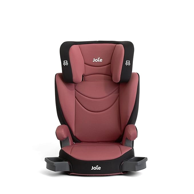 Joie Basil Highback and Backless Booster Car Seat for Big Kids 4 to 12 Years Old, Lightweight 2-in-1 Design (Crimson)-CubbioJoy