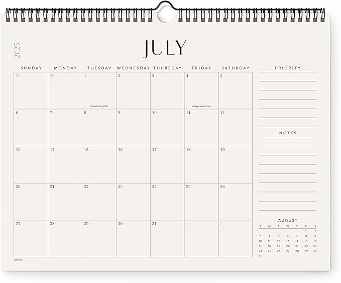 Jotsome Wall Calendar 2025-2026, Academic Monthly Wall Calendar From July 2025 to December 2026 14.2x11.2 inch for Home and Office, Easy Planning-CubbioJoy