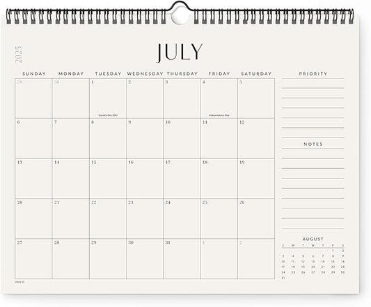 Jotsome Wall Calendar 2025-2026, Academic Monthly Wall Calendar From July 2025 to December 2026 14.2x11.2 inch for Home and Office, Easy Planning-CubbioJoy