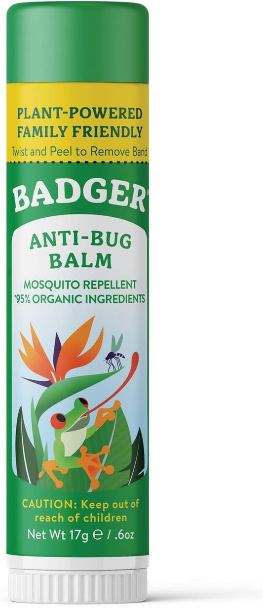 Badger Bug Repellent, Easy to Use Travel Stick, DEET-Free Mosquito Repellent & Insect Protection, Certified Organic Essential Oil Balm-CubbioJoy