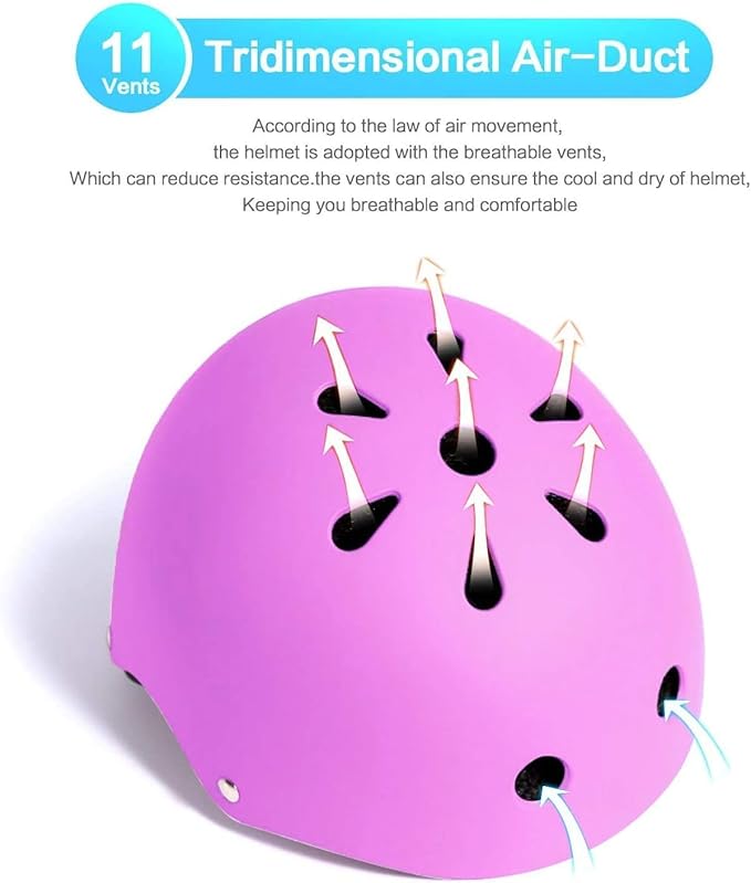 Adjustable Helmet for Ages 3-16 Kids Toddler Boys Girls Youth,Protective Gear with Elbow Knee Wrist Pads for Multi-Sports Skateboarding Bike Riding Scooter Inline skatings Longboard Roller Skate-CubbioJoy