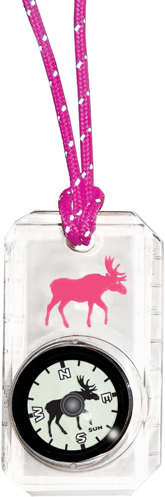 Big Discoveries Wildlife Compass for Kids - Children's Compasses for Camping, Hiking, and Exploring | Break-Away Neon Lanyard-CubbioJoy