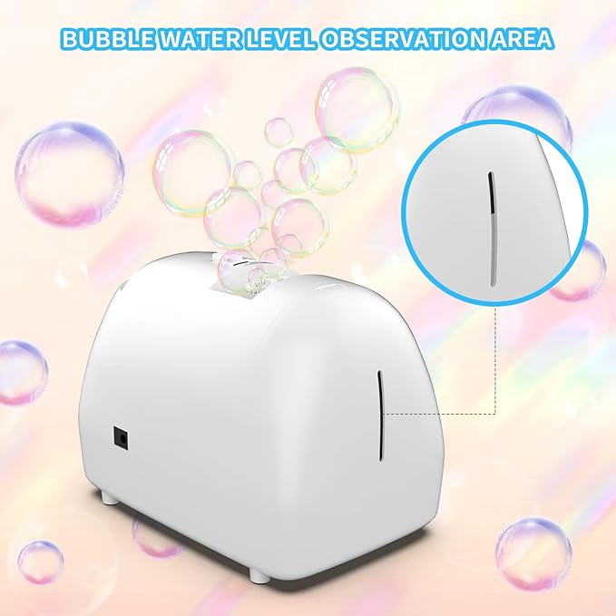 Bubble Machine for Kids Parties Bubble Maker Operated by Plugin or Batteries Outdoors Blower Life Theme Parties Weddings Birthday Parties Create Bubble World Gifts for Boys and Girls-CubbioJoy