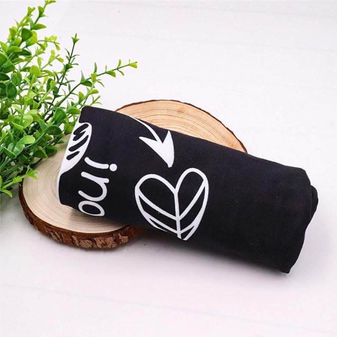 Car Seat Covers for Babies, No Touching Sign Car seat Canopy, Infant Stroller Covers for Newborn Girl Boy, Multiuse Nursing Covers for Breastfeeding, Ultra-Soft Breathable, High Chair Cover, Black-CubbioJoy