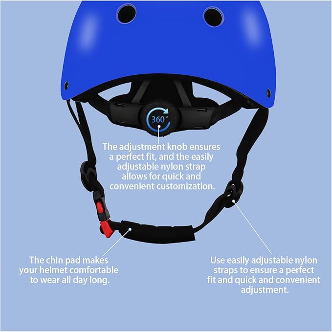 Color Gradient Adjustable Kids' Helmet with Knee & Elbow Pads Set | Multi-Sport Safety Gear for Boys & Girls Ages 5-14 | Skateboarding, Scooters, Roller & Inline Skating, Longboarding-CubbioJoy
