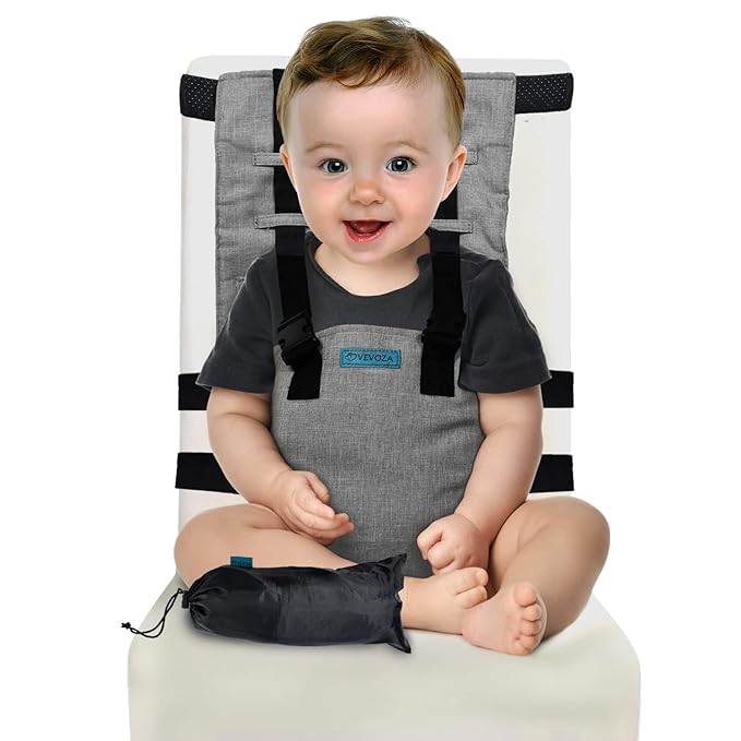 Baby Portable High Chair for Travel | Essential Travel Highchair | Baby Chair Harness-CubbioJoy