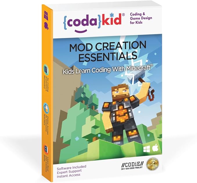 Coding for Kids with Minecraft - Ages 9+ Learn Real Computer Programming and Code Amazing Minecraft Mods with Java - Award-Winning Online Courses (PC & Mac)-CubbioJoy