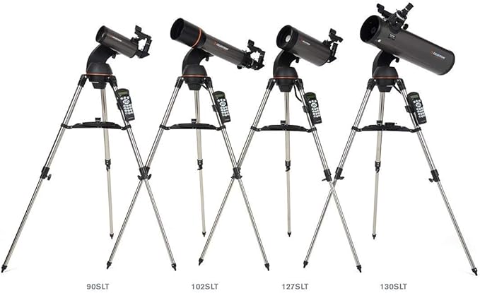 Celestron - NexStar 130SLT Computerized Telescope - Compact and Portable - Newtonian Reflector Optical Design - SkyAlign Technology - Computerized Hand Control - 130mm Aperture Grey-CubbioJoy
