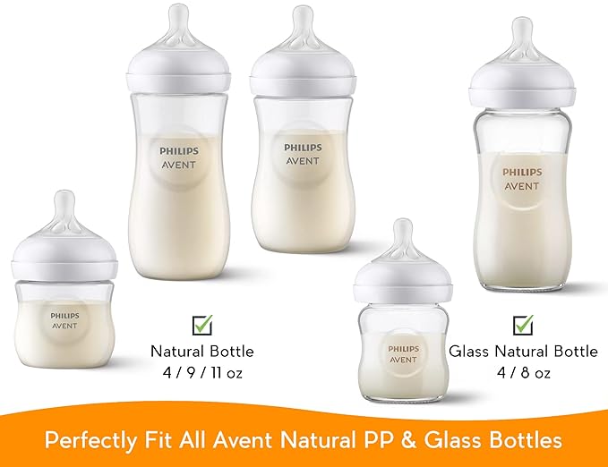 Baby Bottle Handles for Philips Avent Natural Baby Bottles, Compatible Avent Bottle Holder for Baby, 2 Count-CubbioJoy