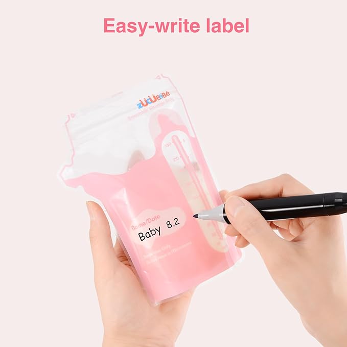 Breastmilk Storage Bags(180 Count)，8oz Milk Storage Bags for Breastfeeding，BPA Free with Easy Pour Spout, Self Standing, for Refrigeration and Freezing-CubbioJoy