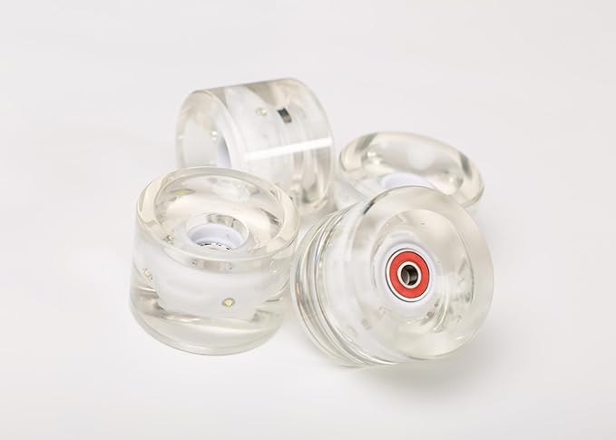 Clear Longboard Skateboard - Transparent Acrylic Long Boards with Light-Up LED Wheels for Smooth Rides - Ride The Streets in Style with Longboard Built for Beginners & Pros Alike-CubbioJoy