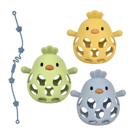 Baby Teething Toys, Teething Toys, Teethers for Babies 3-6 Months, Baby Chew Toys, BPA Free Teether Mitten with Soft Texture for Sensory Exploration and Itching Teething Relief-CubbioJoy