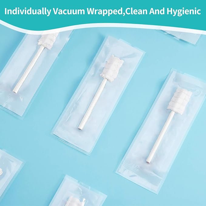 dearlomum Baby Tongue Cleaner, Newborn Toothbrush, 48PCS Disposable Infant Clean Mouth,Gauze Gum Cleaner Baby Oral Cleaning Stick Dental Care for 0-36 Month-CubbioJoy