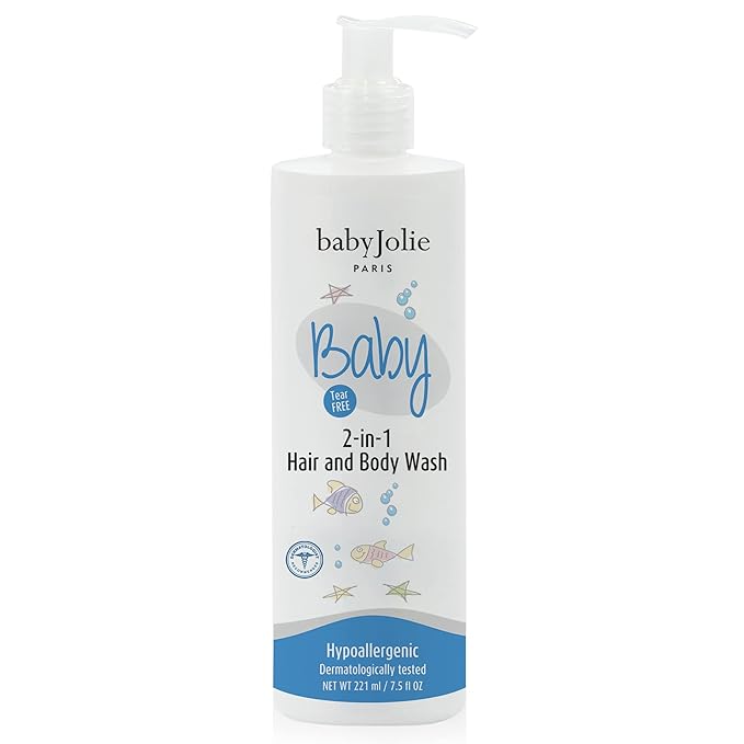 Baby Jolie Baby Body Wash, Kids Hair and Body Wash for Babies & Newborn 2-in-1, Shampoo + Soap | 7.5oz | 221ml (1)-CubbioJoy