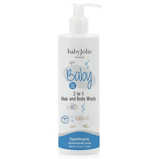 Baby Jolie Baby Body Wash, Kids Hair and Body Wash for Babies & Newborn 2-in-1, Shampoo + Soap | 7.5oz | 221ml (1)-CubbioJoy