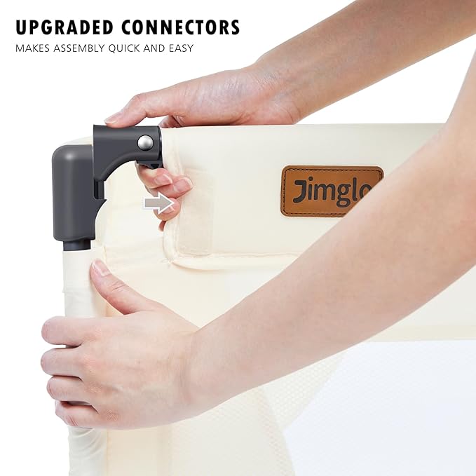 Baby Playpen Foldable, Playard for Babies and Toddlers, Portable Playpen Activity Center with 50 Balls+2 Handles for Travel, Indoor & Outdoor Play Pen with Mesh 50''x50''-CubbioJoy