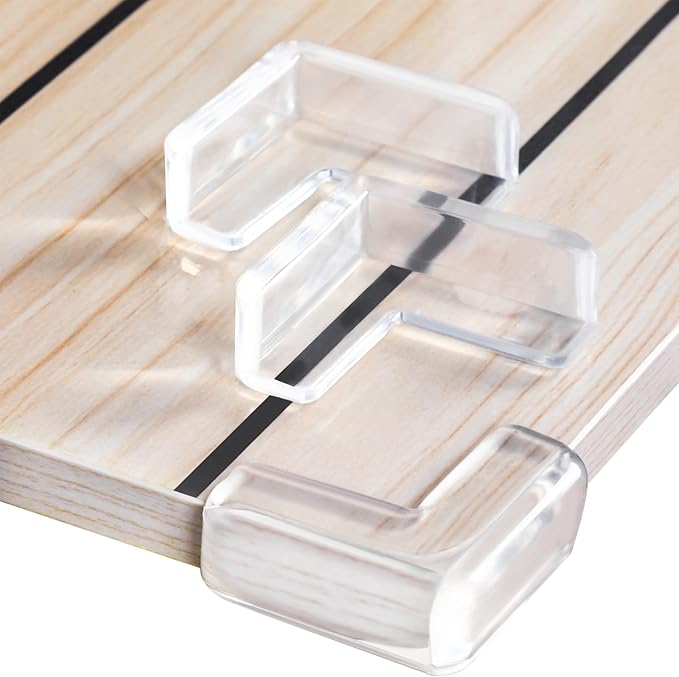 20 Pack Table Corners, Corner Guards, Clear Corner Protectors, Corner Protectors, Baby Proof Corner Guards Stop Child Head Injuries Tables, Furniture & Sharp Corners Baby Proofing (L-Shaped)-CubbioJoy