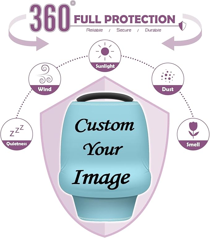 Baby Car Seat Stroller Cover Nursing Cover New Mom Breastfeeding Scarf Soft Stretchy Infant Carrier Cover Car Canopy Coverage-CubbioJoy