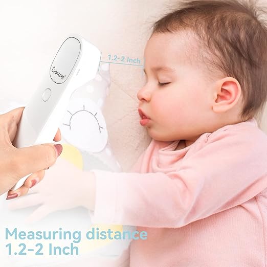 Berrcom Non Contact Infrared Thermometer Digital Forehead Thermometer for Adults and Kids Temperature Thermometer 3 in 1 with Fever Alert Touchless Baby Thermometer Large LED Display-CubbioJoy