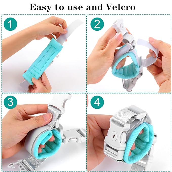 2 in 1 Baby Leash Anti Lost Wrist Link for Toddlers Toddler Harness,Baby Leash,Leash for Toddlers,Wrist Leashes（Green 2.5M)-CubbioJoy