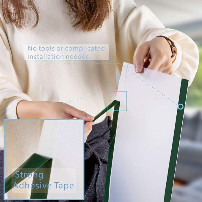 2 PCS AILUOQI Door Jam Shield Finger Pinch Guard for Baby Proofing, Kids, Hinge Cover Pinch Guard for 90 & 180 Degree Doors Frame & Baby Gate. 47.2" H, 6.7" W. 2 Pieces Set-CubbioJoy