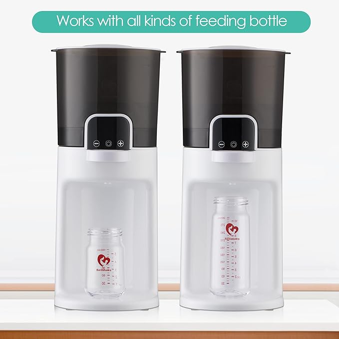 Bellababy Instant Baby Bottle Warmer,Warm Water Dispenser for Making Formula Bottle Instantly,Detachable Container Easy Cleaning,24/7 Keep Warm, Adjustable Temperature(White 110V Only)-CubbioJoy