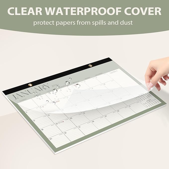 2026 Desk Calendar, Large Desktop/Wall Monthly Calendar (Jan. 2026 - Jun. 2027) 17'' x 12'' School Year Desk Planner for Teacher Family Office Supplies-CubbioJoy