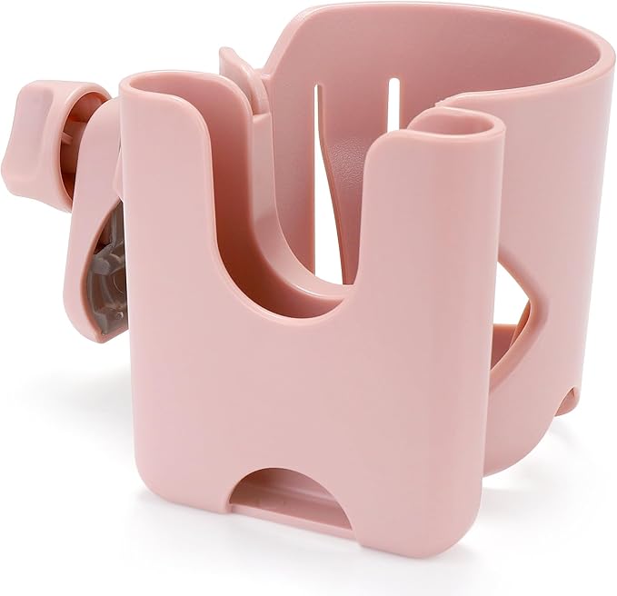 Accmor Universal Cup Holder, Stroller Cup Holder with Phone Holder, 360° Rotatable Large Caliber Designed Bottle Holder for Stroller, Bike, Wheelchair, Walker, Scooter-CubbioJoy