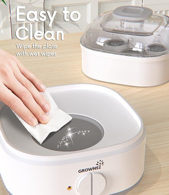 Bottle Sterilizer, Baby Bottle Steam Sterilizer, Electric Baby Bottle Sanitizer with Timer for Baby Bottles, Pacifiers, Pump Parts-CubbioJoy