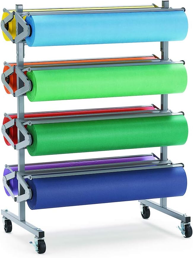 Colorations Arts and Crafts Paper Roll - 36" x 1000', Holiday Green, Dual Surface, Markers, Finger Paints, Painting, Watercolors, Acrylic Paints, Wall Art, Bulletin Board Paper, Crafts (Item # DSHG)-CubbioJoy