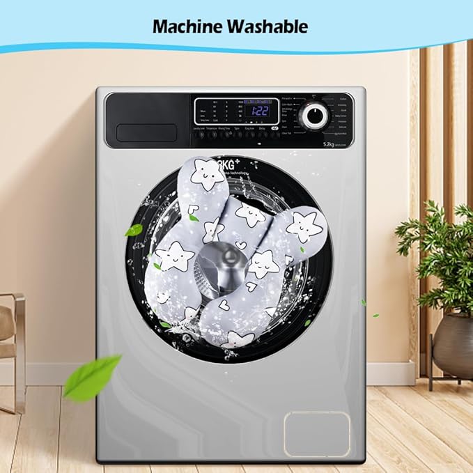 KAKIBLIN Baby Neck Pillow,Upgraded Baby Support Pillow, Head Pillow,Travel Pillow for Car Seat,Pushchair,Travel (Star)-CubbioJoy