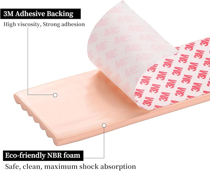 Corner Protector for Baby, Widen Edge Protector with Adhesive Backing, Baby Proofing Edge Corner Protectors Self Adhesive Furniture Corner Guard Bumper for Table, Desk, Fireplace (Pink, 6.6ft)-CubbioJoy