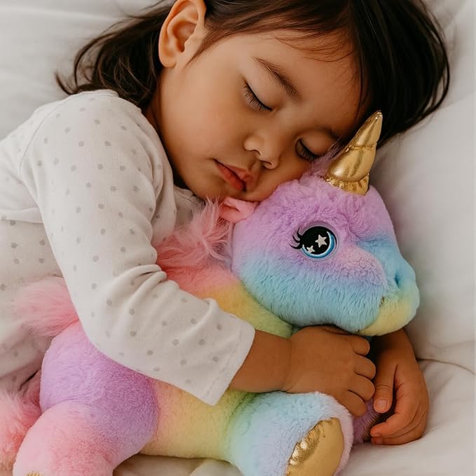 Cuteoy Glowing LED Unicorn Light-up Nightlight Toys Musical Plush Stuffed Animal Singing Lullabies Birthday Christmas Plushies Gifts for Kids Boys Girls,13"-CubbioJoy