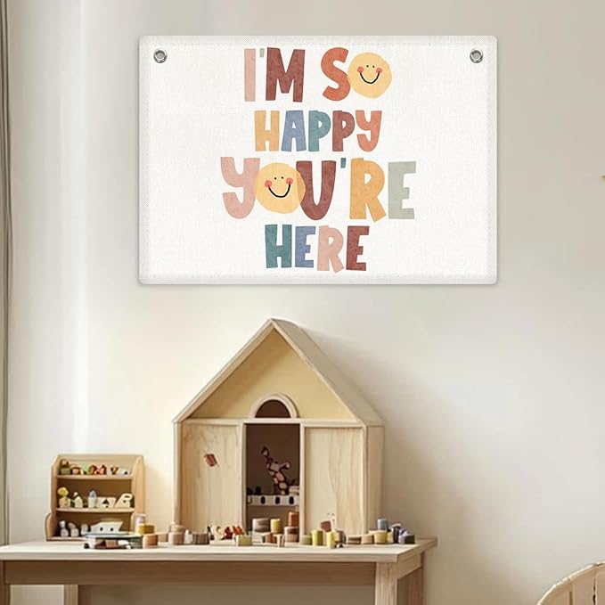 Boho Classroom Banner Wall Decor, Teacher Gits, Welcome Sign Wall Hanging Banner Flag, Classroom Decoration Nursery Toddler Kids Room Playroom Decor Wall Art Christmas Birthday Gifts-CubbioJoy