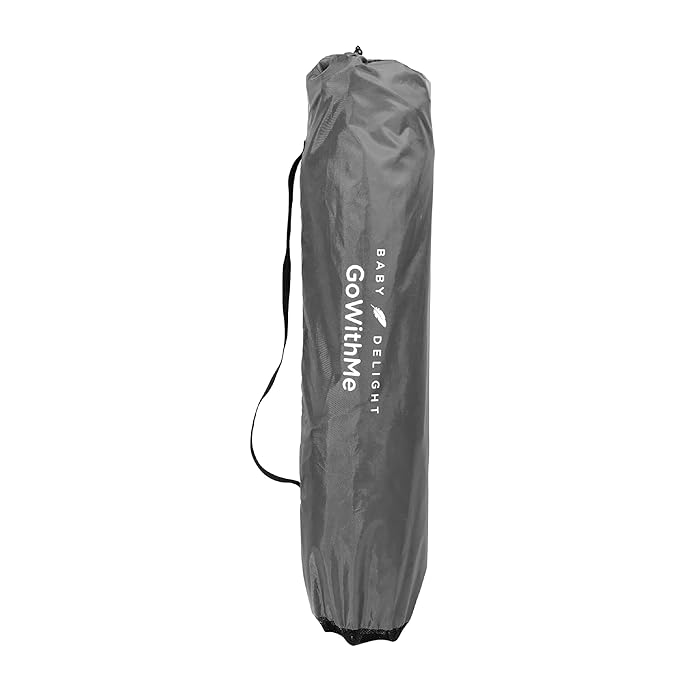 Baby Delight Go with Me Eclipse Deluxe Portable Playard | Playpen | Sun Canopy | Indoor and Outdoor | Ultra Padded Nylon Floor | Grey-CubbioJoy