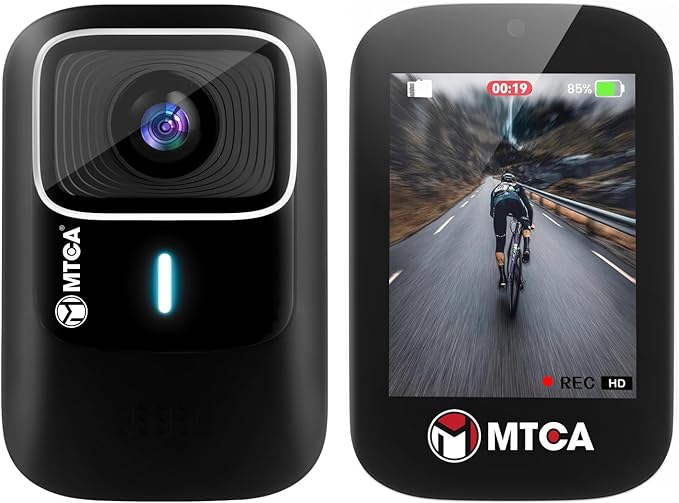 asika 4K Ultra HD Action Camera with Touch Screen-Waterproof Sports Camera,6-Axis Gyro Stabilization,145° Wide-Angle,Loop Recording for Vlogging,Cycling,Motorcycle(Supports Time-Lapse/Pre-Record)-CubbioJoy