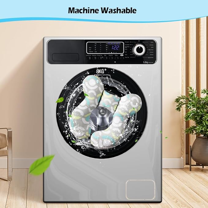 KAKIBLIN Baby Travel Pillow,Neck Pillows for Car Seat,Upgraded Baby Head Pillow,Toddler Head and Neck Support Pillow for Car Seat, Pushchair,Travel (Circle)-CubbioJoy