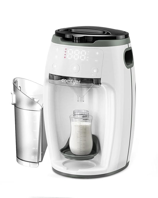 Instant Formula Maker comfyer, Customizable and Automatic Formula Dispenser Machine with Accurate Temperature Control for Baby, Automatic Powder Blending for All Brands of Bottle and Formula, White-CubbioJoy