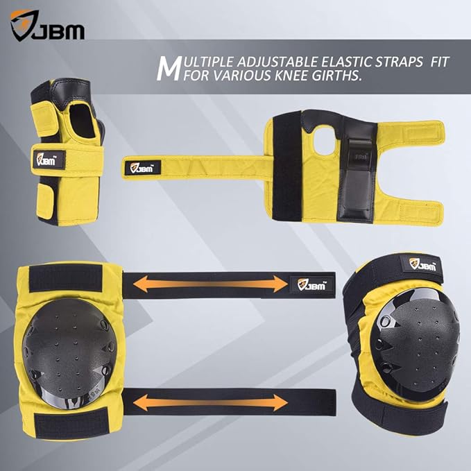 JBM Adult & Kids Knee Pads Elbow Pads and Wrist Guards for Inline Skating, Roller Skating, Skateboarding, Scootering-CubbioJoy