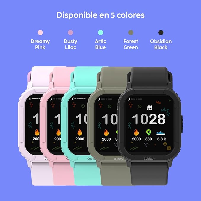 Cubitt Jr Smart Watch Fitness Tracker for Kids and Teens, with Games, Step Counter, Sleep Monitor, Heart Rate Monitor, Activity Tracker, Good Habits Alarms, 1.52" Touch Screen, IP68 Waterproof-CubbioJoy