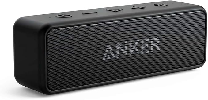 Anker Soundcore 2 Portable Bluetooth Speaker with Stereo Sound, Bluetooth 5, Bassup, IPX7 Waterproof, 24-Hour Playtime, Wireless Stereo Pairing, Speaker for Home, Outdoors, Travel-CubbioJoy