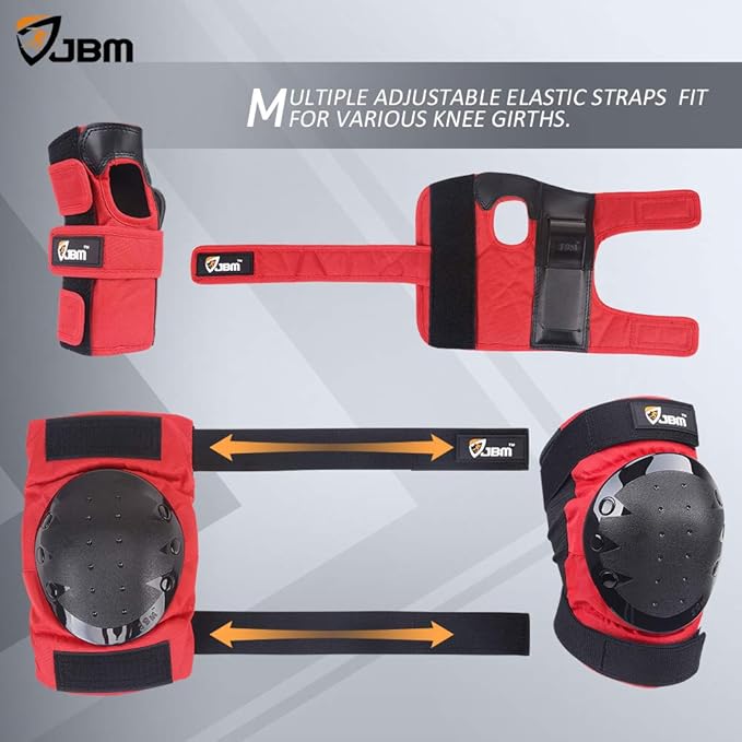 JBM Adult & Kids Knee Pads Elbow Pads and Wrist Guards for Inline Skating, Roller Skating, Skateboarding, Scootering-CubbioJoy