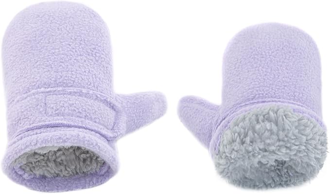 BAVST Baby Toddler Winter Mittens Girls Warm Fleece Lined Gloves Kids Sherpa Lined Mittens for Boys-CubbioJoy