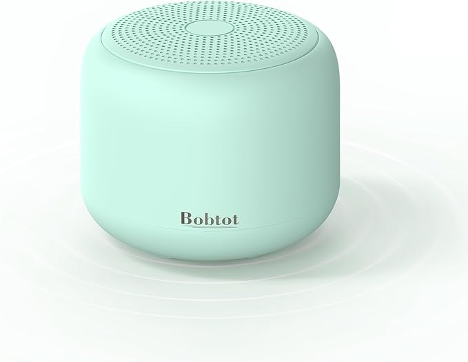Bobtot Portable Bluetooth Speakers with Strap Easy to Carry, Wireless IPX5 Waterproof Mini Speaker with Loud Stereo Sound, 20 Hours Playtime, Rechargeable Battery, Built-in Microphone, Green-CubbioJoy