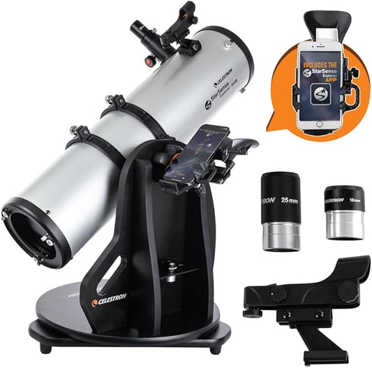 Celestron StarSense Explorer 150AZ App-Enabled Telescope – 150mm Tabletop Dobsonian with Smartphone Dock & StarSense App – iPhone & Android Compatible – Easy-to-Use for Beginners-CubbioJoy